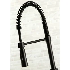Kingston Brass Gourmetier Continental Single-Handle Pull-Down Kitchen Faucet