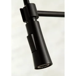 Kingston Brass Gourmetier Continental Single-Handle Pull-Down Kitchen Faucet