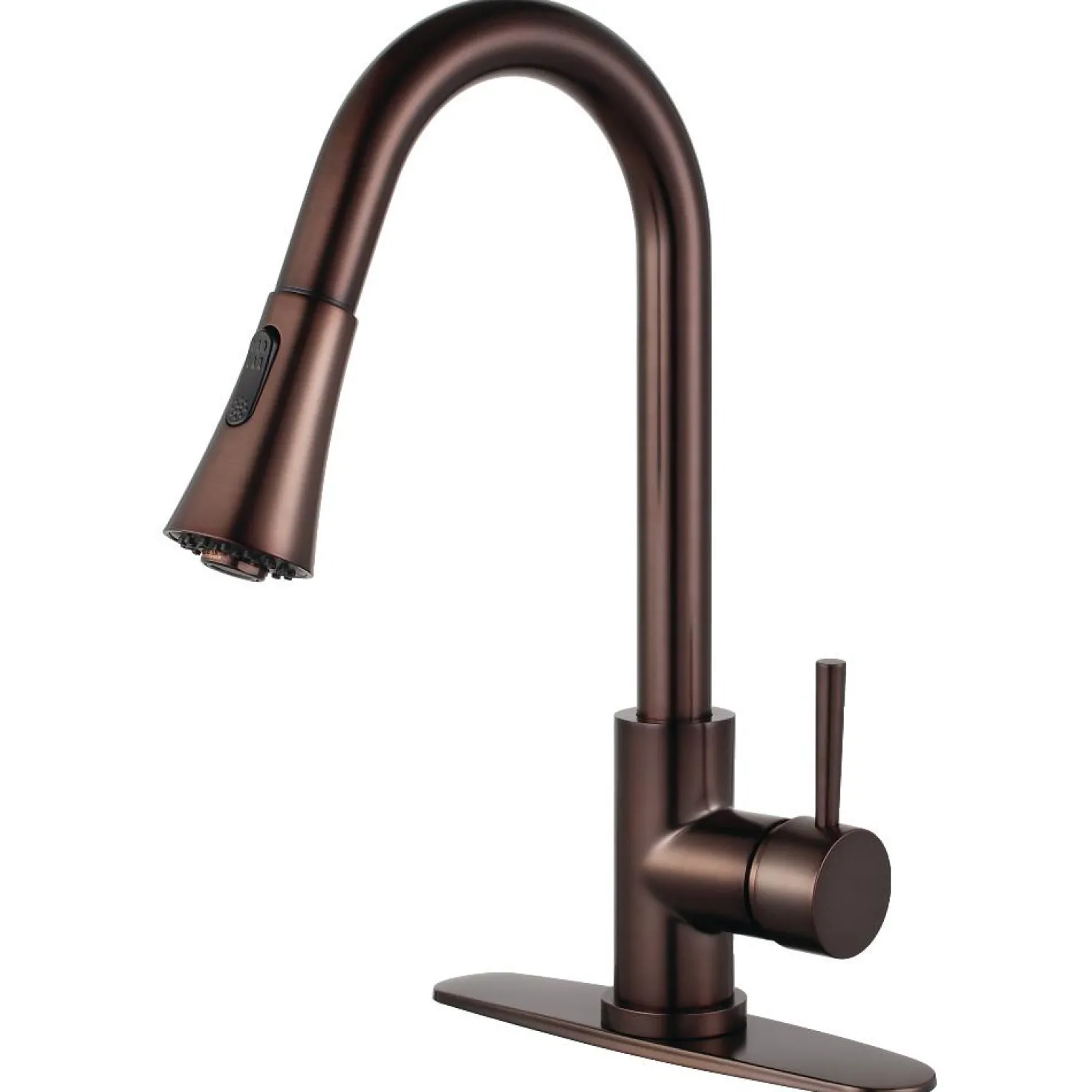 Kingston Brass Gourmetier Concord Deck Mount Single-Handle Pull-Down Kitchen Faucet