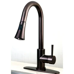 Kingston Brass Gourmetier Concord Deck Mount Single-Handle Pull-Down Kitchen Faucet