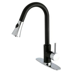Kingston Brass Gourmetier Concord Deck Mount Single-Handle Pull-Down Kitchen Faucet