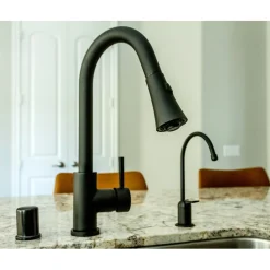 Kingston Brass Gourmetier Concord Deck Mount Single-Handle Pull-Down Kitchen Faucet