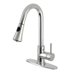 Kingston Brass Gourmetier Concord Deck Mount Single-Handle Pull-Down Kitchen Faucet
