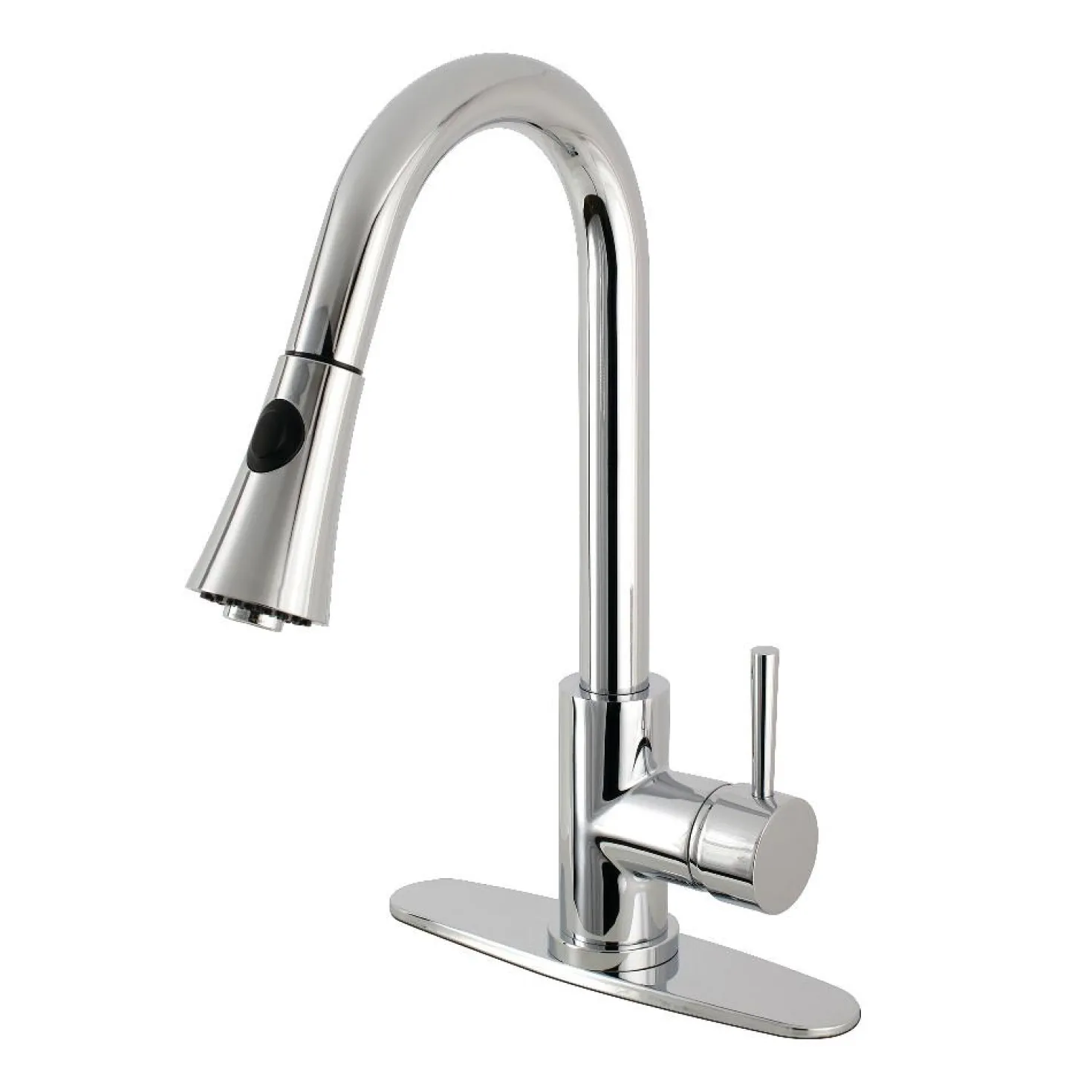Kingston Brass Gourmetier Concord Deck Mount Single-Handle Pull-Down Kitchen Faucet
