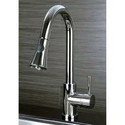 Kingston Brass Gourmetier Concord Deck Mount Single-Handle Pull-Down Kitchen Faucet
