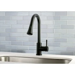 Kingston Brass Gourmetier Concord Deck Mount Single-Handle Pull-Down Kitchen Faucet