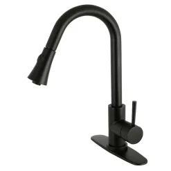 Kingston Brass Gourmetier Concord Deck Mount Single-Handle Pull-Down Kitchen Faucet
