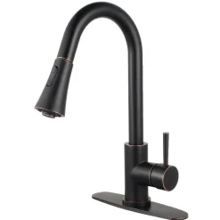 Kingston Brass Gourmetier Concord Deck Mount Single-Handle Pull-Down Kitchen Faucet