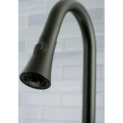 Kingston Brass Gourmetier Concord Deck Mount Single-Handle Pull-Down Kitchen Faucet