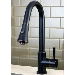 Kingston Brass Gourmetier Concord Deck Mount Single-Handle Pull-Down Kitchen Faucet