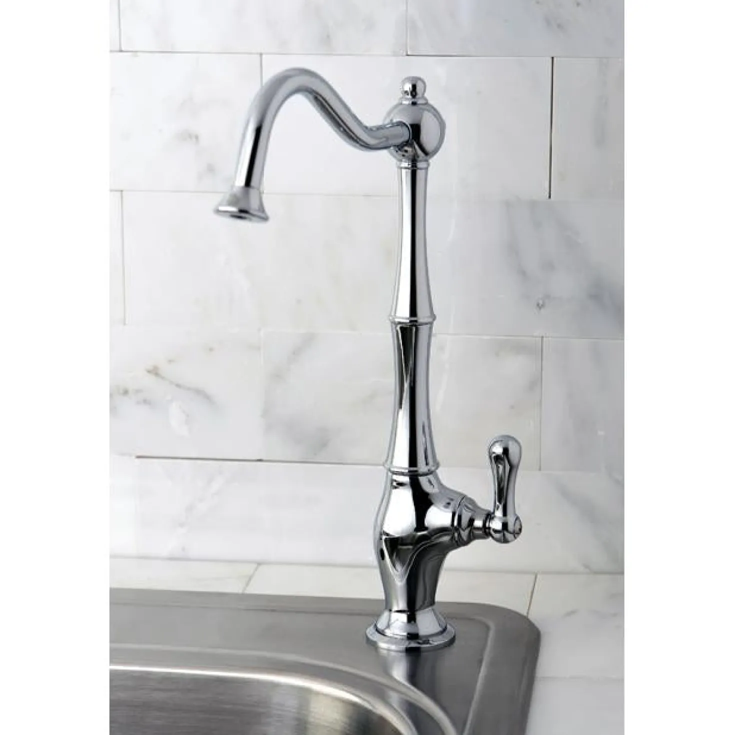 Kingston Brass Gourmetier Heritage Low-Lead Cold Water Filtration Faucet