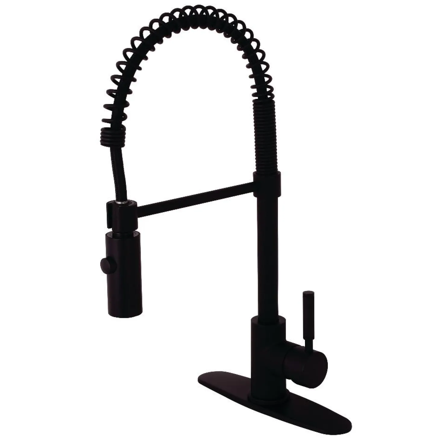 Kingston Brass Gourmetier Kaiser Deck Mount Single-Handle Pull-Down Kitchen Faucet