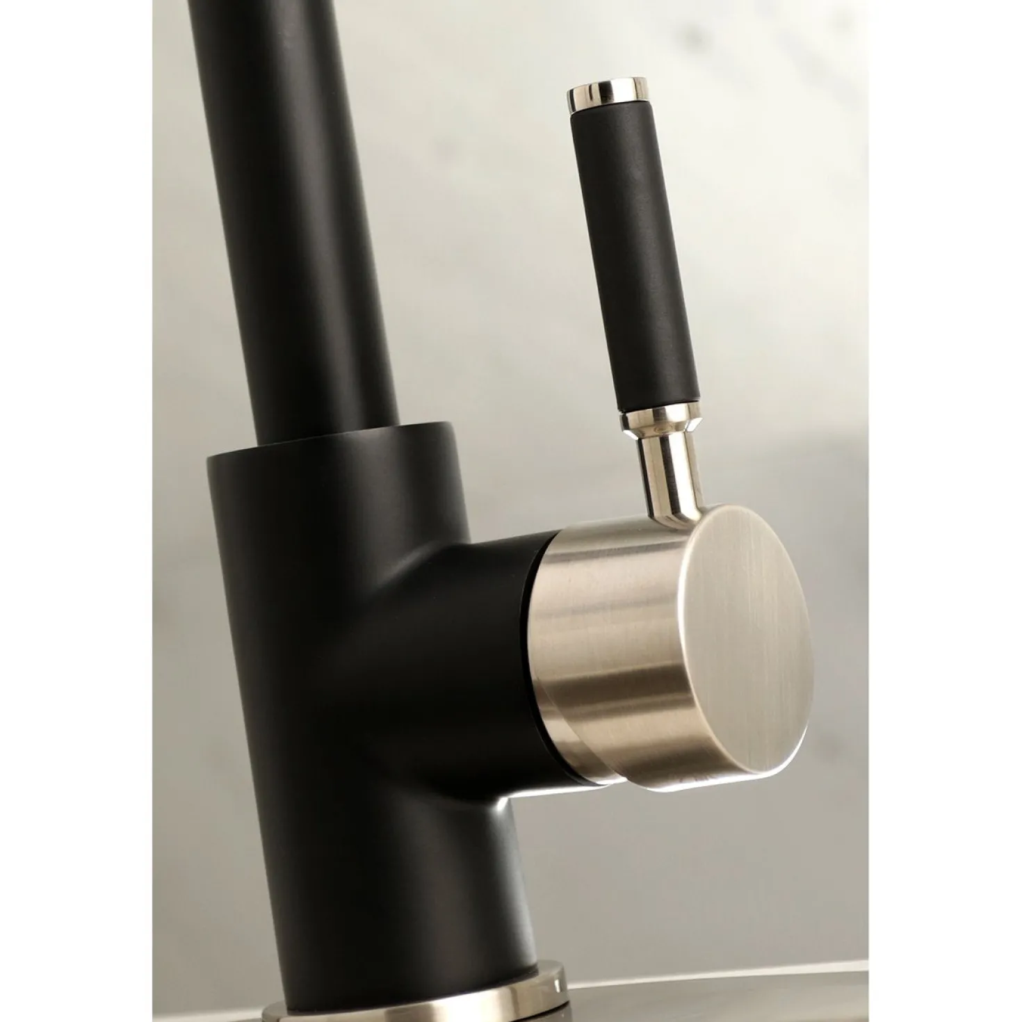 Kingston Brass Gourmetier Kaiser Deck Mount Single-Handle Pull-Down Kitchen Faucet