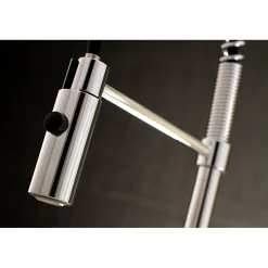 Kingston Brass Gourmetier Kaiser Deck Mount Single-Handle Pull-Down Kitchen Faucet