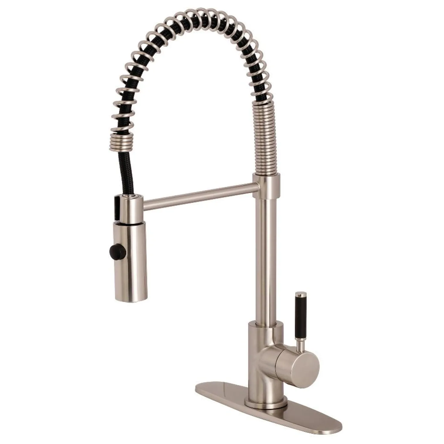 Kingston Brass Gourmetier Kaiser Deck Mount Single-Handle Pull-Down Kitchen Faucet