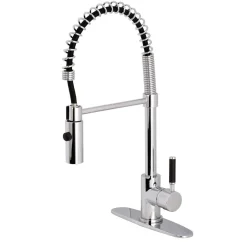 Kingston Brass Gourmetier Kaiser Deck Mount Single-Handle Pull-Down Kitchen Faucet