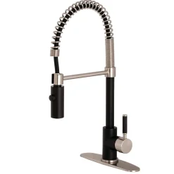 Kingston Brass Gourmetier Kaiser Deck Mount Single-Handle Pull-Down Kitchen Faucet