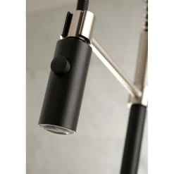 Kingston Brass Gourmetier Kaiser Deck Mount Single-Handle Pull-Down Kitchen Faucet