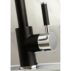 Kingston Brass Gourmetier Kaiser Deck Mount Single-Handle Pull-Down Kitchen Faucet