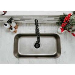 Kingston Brass Gourmetier Kaiser Deck Mount Single-Handle Pull-Down Kitchen Faucet
