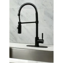 Kingston Brass Gourmetier Kaiser Deck Mount Single-Handle Pull-Down Kitchen Faucet