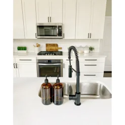 Kingston Brass Gourmetier Kaiser Deck Mount Single-Handle Pull-Down Kitchen Faucet