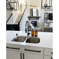 Kingston Brass Gourmetier Kaiser Deck Mount Single-Handle Pull-Down Kitchen Faucet