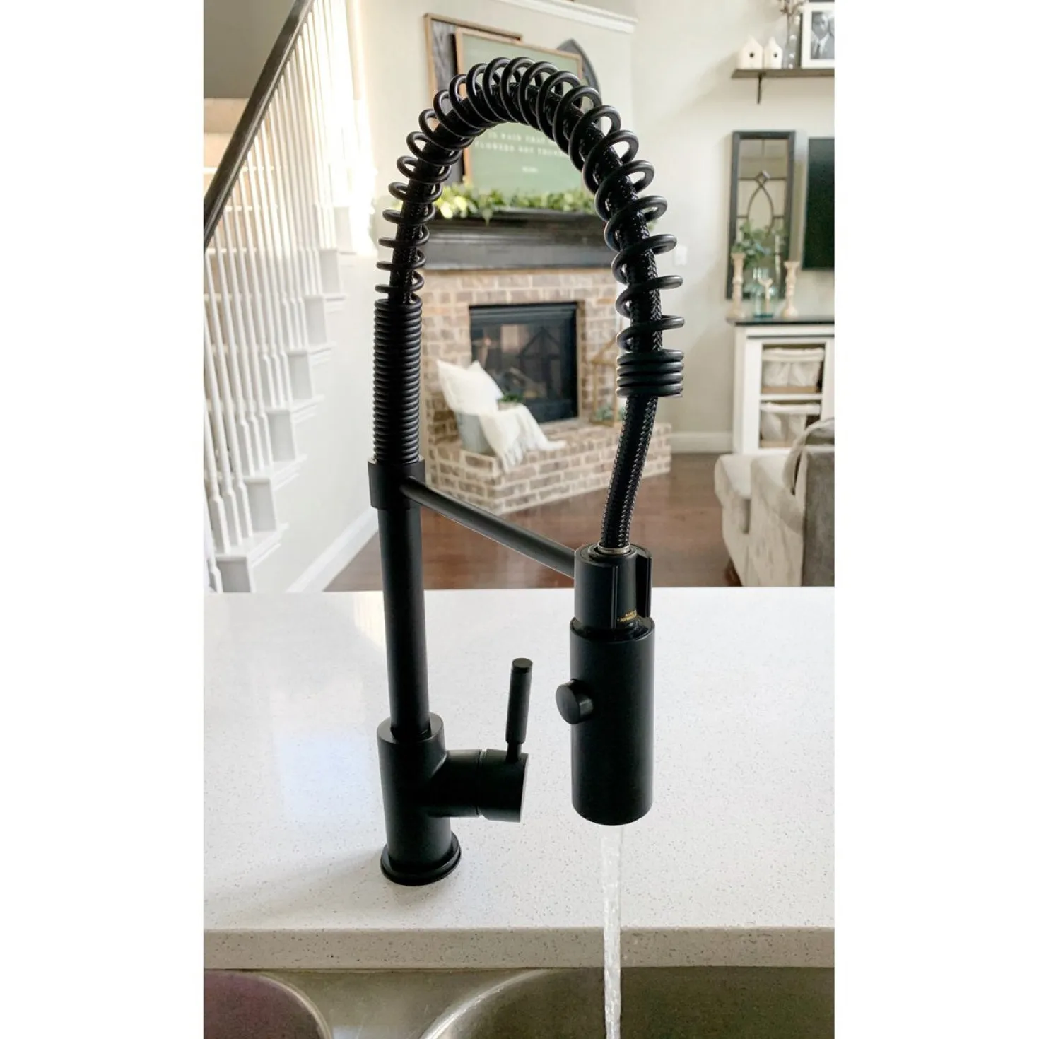 Kingston Brass Gourmetier Kaiser Deck Mount Single-Handle Pull-Down Kitchen Faucet