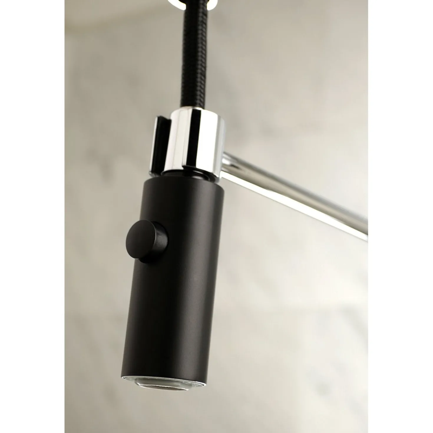 Kingston Brass Gourmetier Kaiser Deck Mount Single-Handle Pull-Down Kitchen Faucet