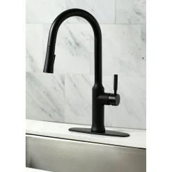 Kingston Brass Gourmetier Kaiser Single-Handle Pull-Down Kitchen Faucet