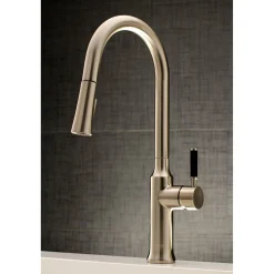 Kingston Brass Gourmetier Kaiser Single-Handle Pull-Down Kitchen Faucet