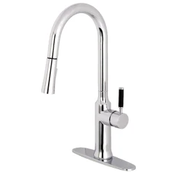 Kingston Brass Gourmetier Kaiser Single-Handle Pull-Down Kitchen Faucet