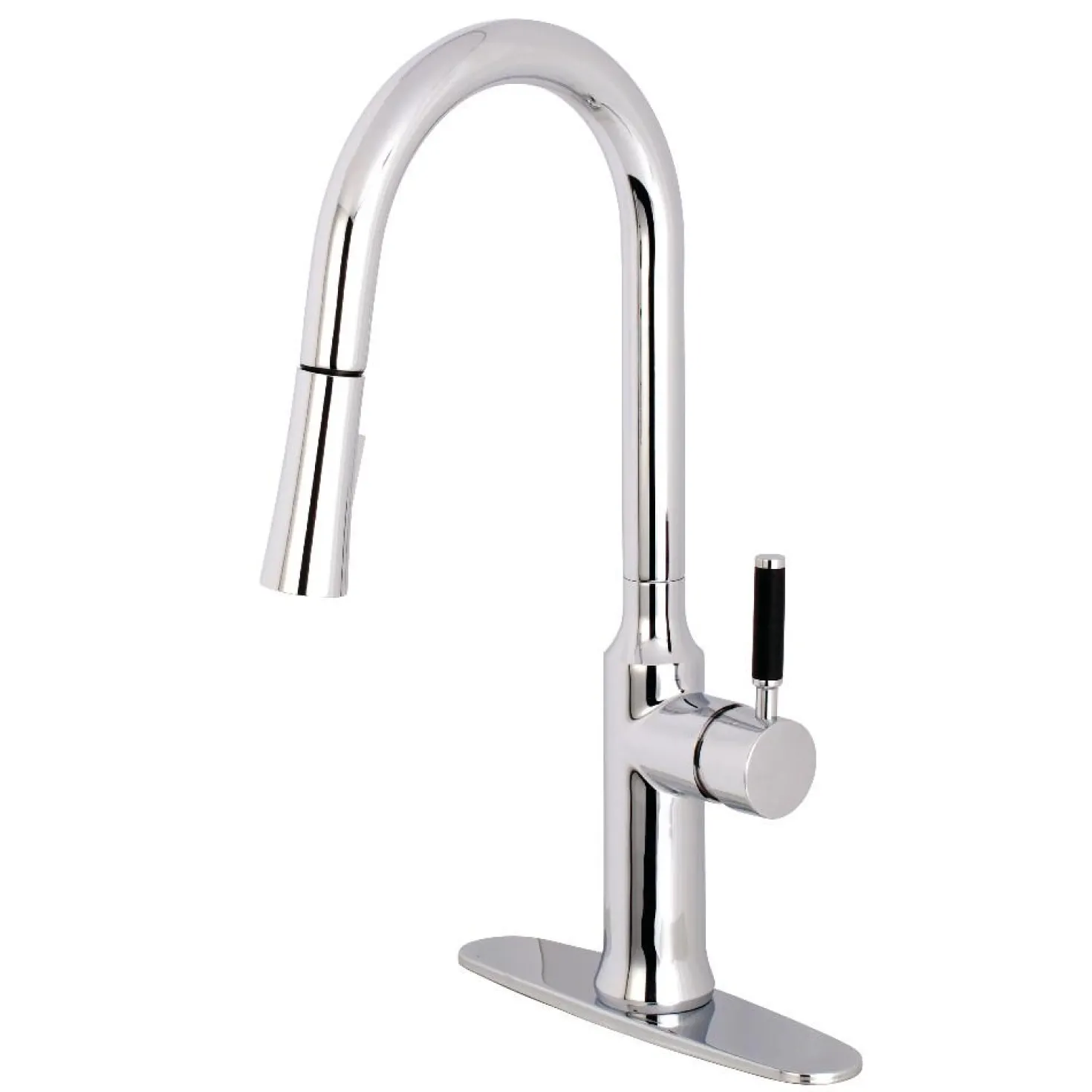 Kingston Brass Gourmetier Kaiser Single-Handle Pull-Down Kitchen Faucet