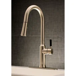 Kingston Brass Gourmetier Kaiser Single-Handle Pull-Down Kitchen Faucet