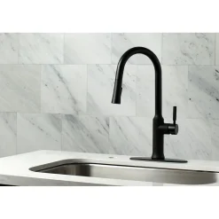 Kingston Brass Gourmetier Kaiser Single-Handle Pull-Down Kitchen Faucet