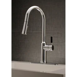 Kingston Brass Gourmetier Kaiser Single-Handle Pull-Down Kitchen Faucet