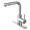Kingston Brass Gourmetier LS2711CTL Continental Single-Handle Kitchen Faucet with Pull-Out Sprayer in Polished Chrome