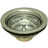 Kingston Brass Gourmetier Made to Match K111 Stainless Steel Kitchen Sink Waste Basket in Satin Nickel