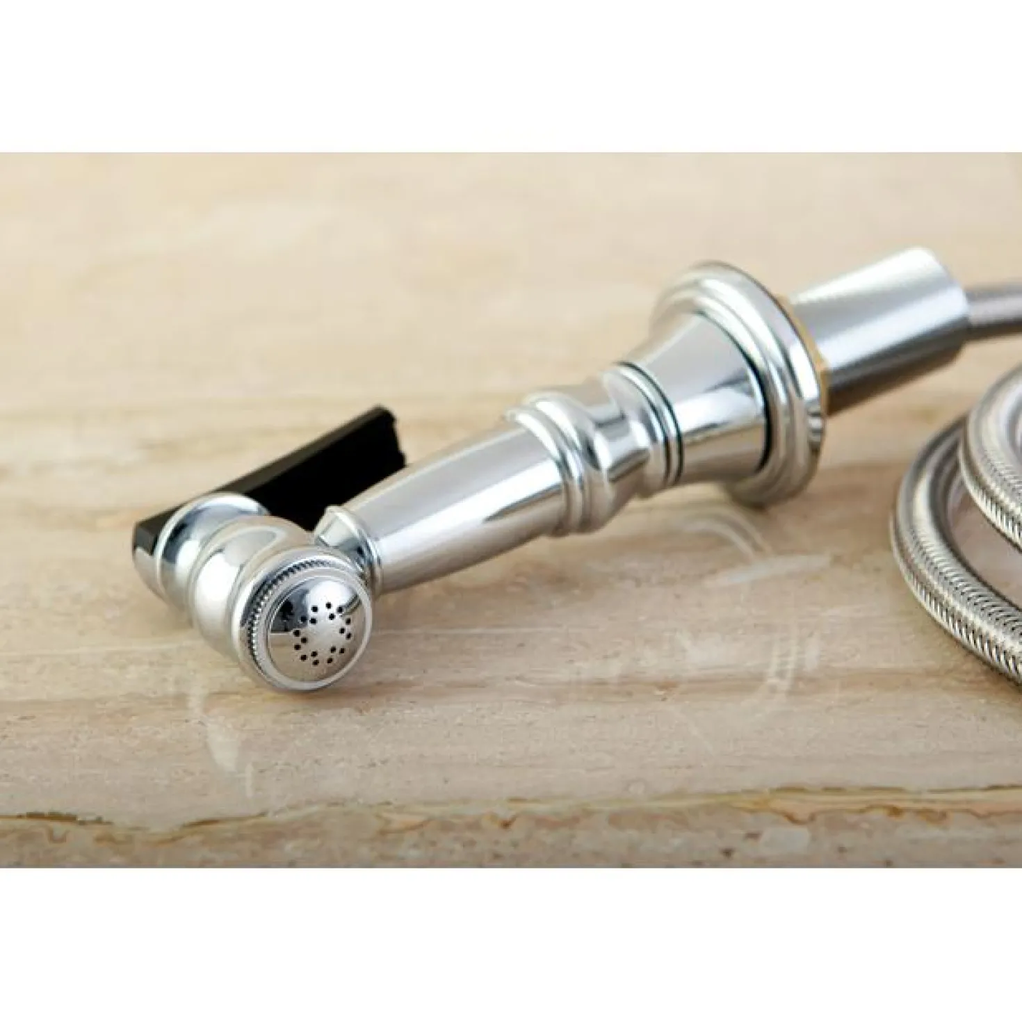 Kingston Brass Gourmetier Made to Match Brass Kitchen Faucet Sprayer with Hose