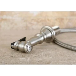 Kingston Brass Gourmetier Made to Match Brass Kitchen Faucet Sprayer with Hose