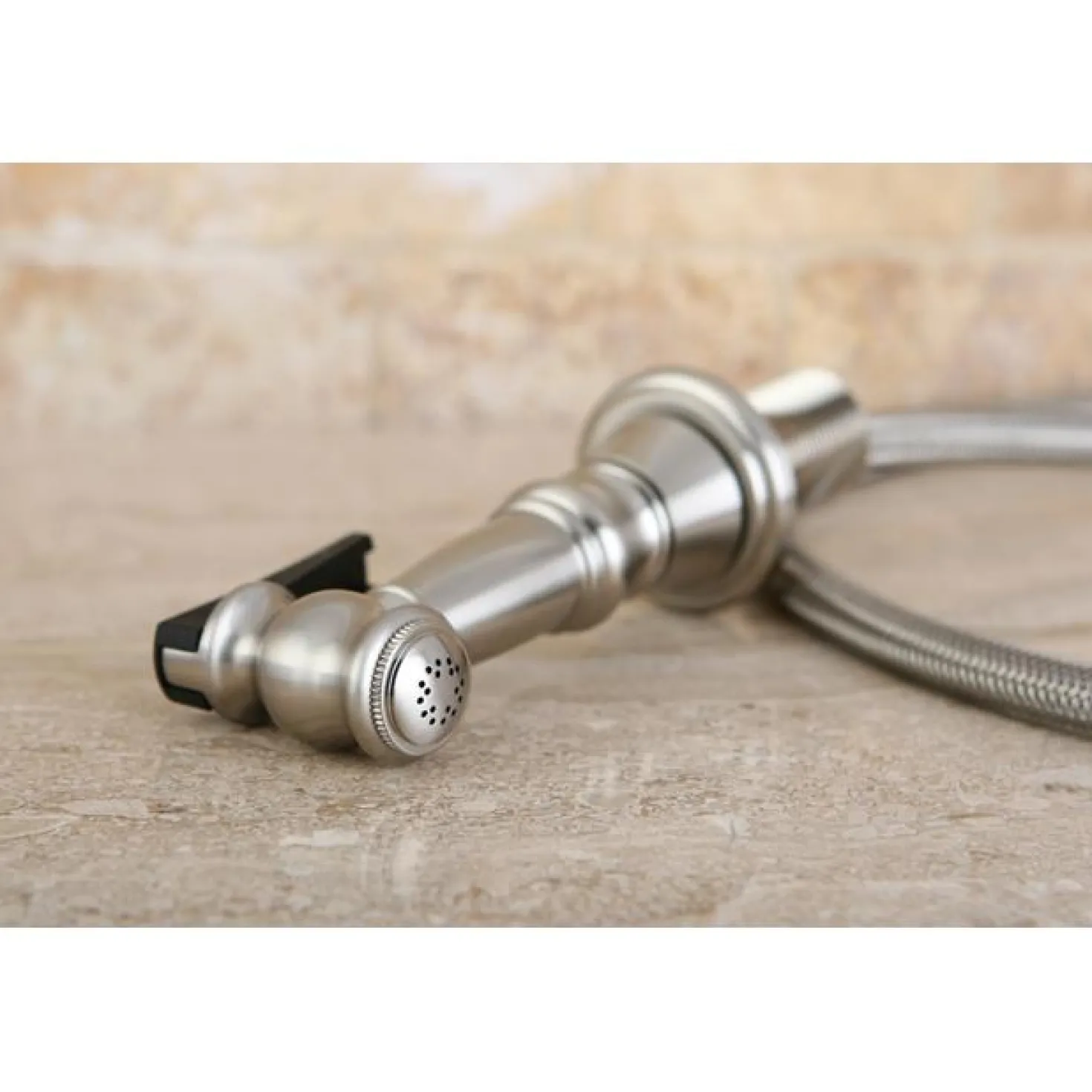 Kingston Brass Gourmetier Made to Match Brass Kitchen Faucet Sprayer with Hose