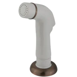 Kingston Brass Gourmetier Made to Match KBS755SP Kitchen Faucet Sprayer with Hose in White with Antique Copper