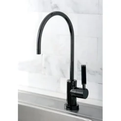 Kingston Brass Gourmetier NS8190DKL Water Onyx Cold Water Filtration Faucet in Black Nickel