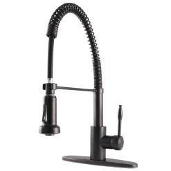 Kingston Brass Gourmetier Nustudio Single-Handle Pull-Down Kitchen Faucet