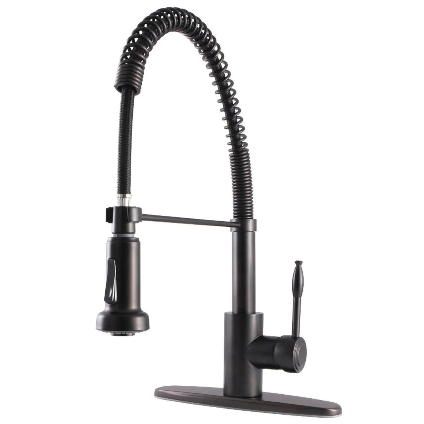 Kingston Brass Gourmetier Nustudio Single-Handle Pull-Down Kitchen Faucet