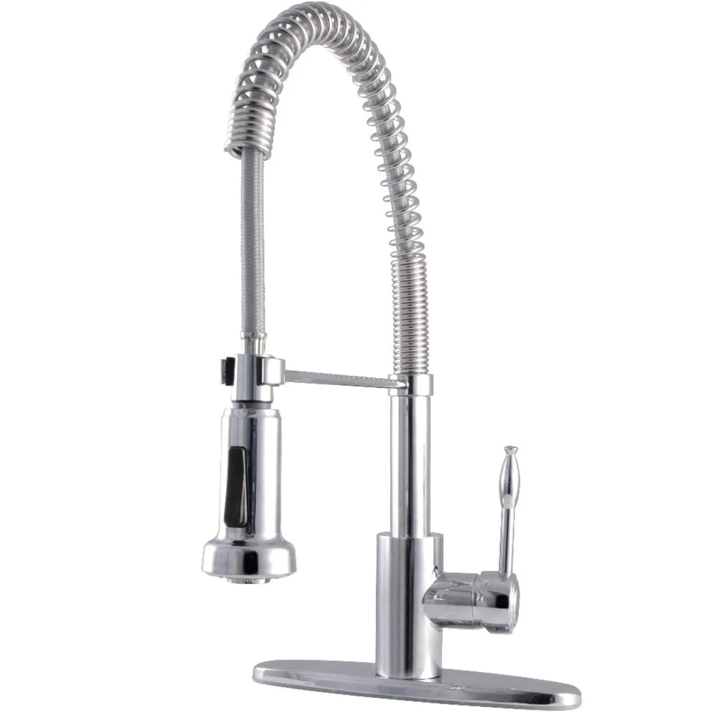 Kingston Brass Gourmetier Nustudio Single-Handle Pull-Down Kitchen Faucet