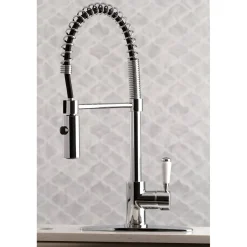 Kingston Brass Gourmetier Paris Single-Handle Pull-Down Kitchen Faucet