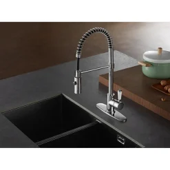 Kingston Brass Gourmetier Paris Single-Handle Pull-Down Kitchen Faucet
