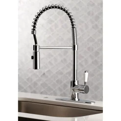 Kingston Brass Gourmetier Paris Single-Handle Pull-Down Kitchen Faucet