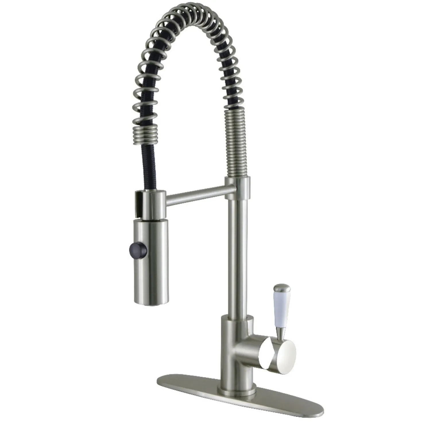 Kingston Brass Gourmetier Paris Single-Handle Pull-Down Kitchen Faucet